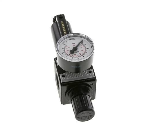 Filtre-régulateur G3/8'' 1600l/min 0.2-6.0bar/3-87psi Semi-Auto Metal Multifix 1