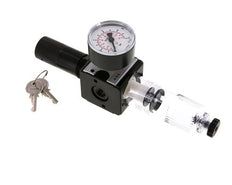 Filtre-régulateur G1/4'' 1600l/min 0.2-6.0bar/3-87psi Serrure à cylindre Multifix 1