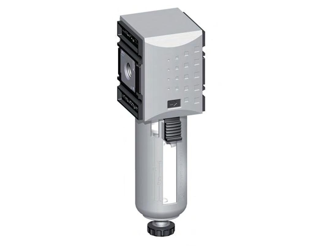 Filtre 5microns G1/4'' 2200l/min Semi-Auto Polycarbonate Futura 1