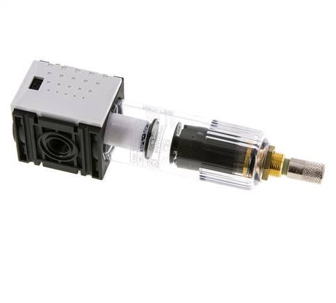 Filtre 5microns G1/4'' 1000l/min Auto (Fermé sans pression) Polycarbonate Futura 0