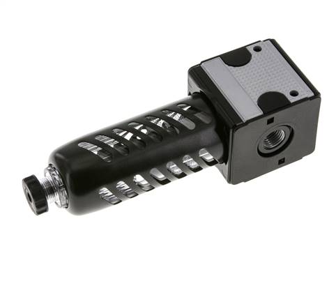 Filtre 5microns G1/4'' 2000l/min Semi-Auto Cage de Protection en Polycarbonate Multifix 1