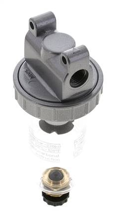 Filtre 5microns G1/4'' 800l/min Semi-Auto Polycarbonate Standard 1