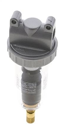 Filtre 5microns G1/4'' 800l/min Auto Polycarbonate Standard 1