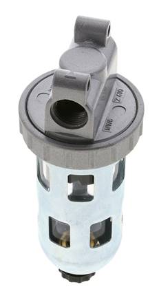 Filtre 5microns G3/8'' 800l/min Semi-Auto Cage de Protection en Polycarbonate Standard 1