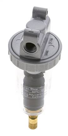 Filtre 5microns G1/4'' 800l/min Auto Polycarbonate Standard 1