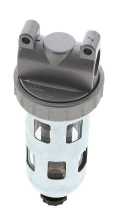 Filtre 5microns G3/8'' 800l/min Semi-Auto Cage de Protection en Polycarbonate Standard 1