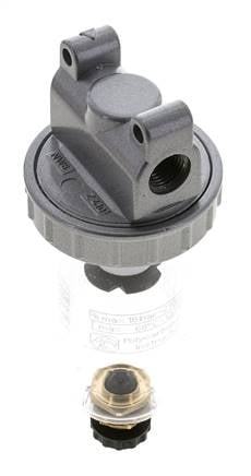 Filtre 5microns G1/4'' 800l/min Semi-Auto Polycarbonate Standard 1