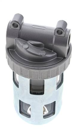 Filtre 40microns G3/8'' 3100l/min Semi-Auto Cage de Protection en Polycarbonate Standard 2