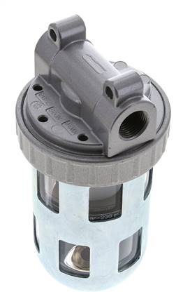 Filtre 40microns G3/8'' 3100l/min Semi-Auto Cage de Protection en Polycarbonate Standard 2
