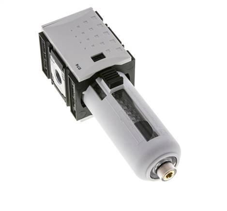 Filtre à charbon actif G1/4'' 470l/min sans drainage Polycarbonate Futura 1