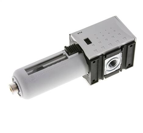 Filtre à charbon actif G1/4'' 470l/min sans drainage Polycarbonate Futura 1