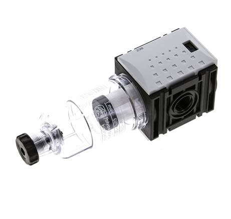 Pré-filtre 0,3 microns G1/4'' 140l/min Semi-Auto Polycarbonate Futura 0