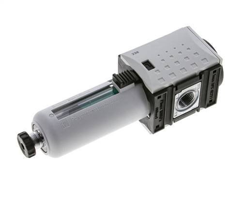 Microfiltre 0.01microns G3/8'' 350l/min Semi-Auto Polycarbonate Futura 1