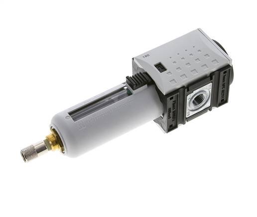 Microfiltre 0.01microns G1/4'' 350l/min Auto (Fermé sans pression) Polycarbonate Futura 1