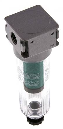 Microfiltre 0.01microns G1/4'' 450l/min Semi-Auto Polycarbonate Multifix 0