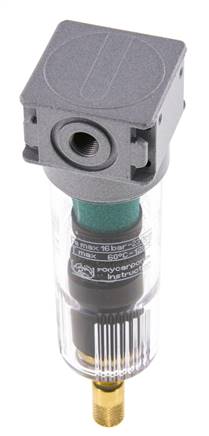 Microfiltre 0.01microns G1/8'' 230l/min Auto Polycarbonate Multifix 0