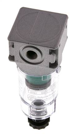 Microfiltre 0.01microns G1/8'' 230l/min Semi-Auto Polycarbonate Multifix 0