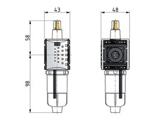 Lubrificateur Micro Oil-Fog G1/4'' Futura 0