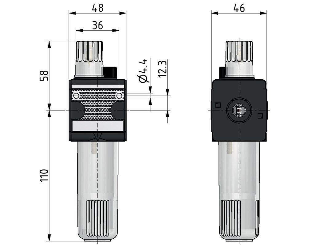 Micro Oil-Fog Lubricator G1/4'' Multifix 1