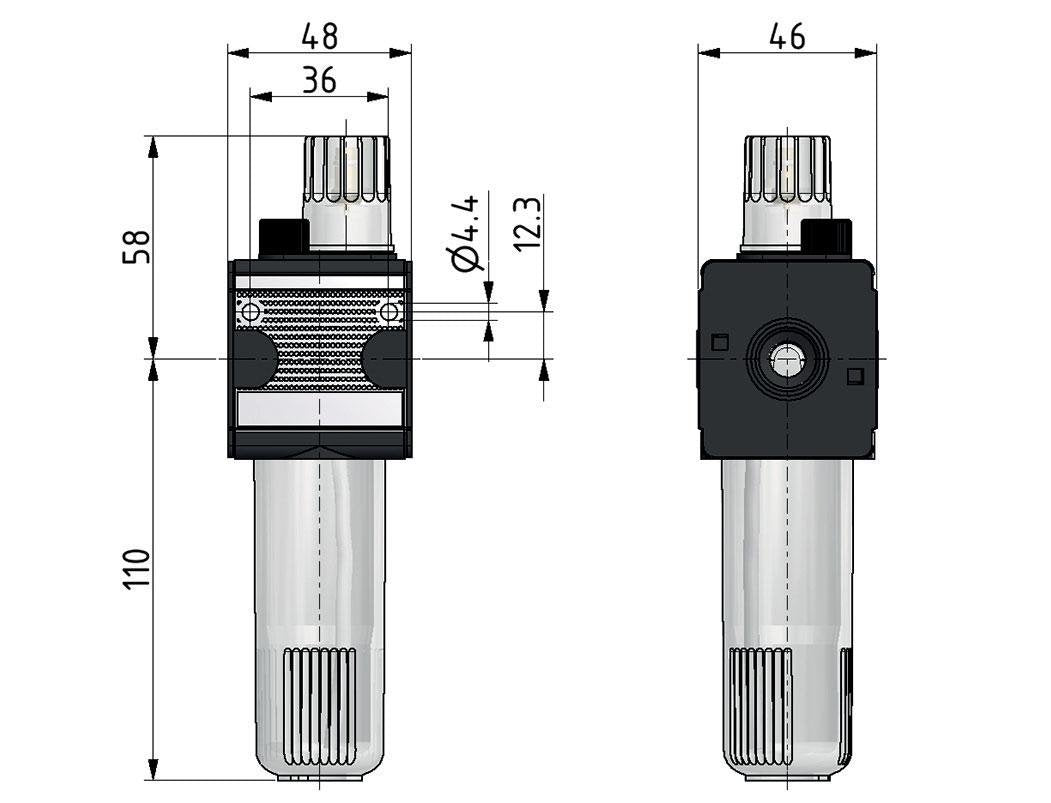 Lubrificateur G1/4'' Cage de Protection Polycarbonate Multifix 1