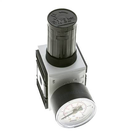 Régulateur de pression de précision pour assemblage de collecteur G1/4'' 2000l/min 0.1-2.0bar/1-29psi PA Futura 1