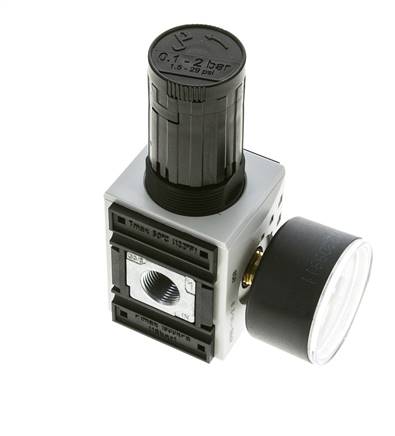 Régulateur de Pression de Précision pour Assemblage de Collecteur G1/4''&3/8'' 2500l/min 0.1-2.0bar/1-29psi PA Futura 1