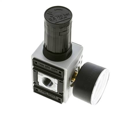 Régulateur de Pression de Précision pour Assemblage de Collecteur G1/4''&3/8'' 2500l/min 0.5-10.0bar/7-145psi PA Futura 1