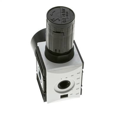 Régulateur de pression de précision pour assemblage de collecteur G1/4''&3/8'' 2500l/min 0.2-4.0bar/3-58psi PA Futura 1