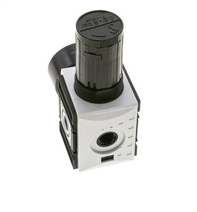 Régulateur de pression de précision pour assemblage de collecteur G1/4'' 2000l/min 0.5-8.0bar/7-116psi PA Futura 1