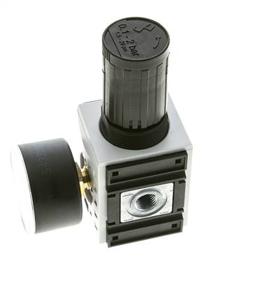 Régulateur de pression de précision pour assemblage de collecteur G1/4'' 2000l/min 0.1-2.0bar/1-29psi PA Futura 1