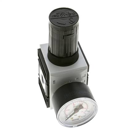 Régulateur de pression de précision pour assemblage de collecteur G1/4'' 2000l/min 0.5-10.0bar/7-145psi PA Futura 1