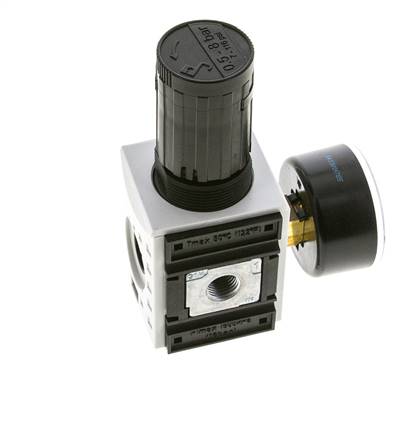 Régulateur de pression de précision pour assemblage de collecteur G1/4'' 2000l/min 0.5-8.0bar/7-116psi PA Futura 1