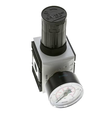 Régulateur de pression de précision pour assemblage de collecteur G1/4''&3/8'' 2500l/min 0.5-16.0bar/7-232psi PA Futura 1