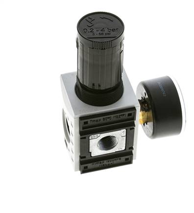 Régulateur de pression de précision pour assemblage de collecteur G1/4''&3/8'' 2500l/min 0.2-4.0bar/3-58psi PA Futura 1