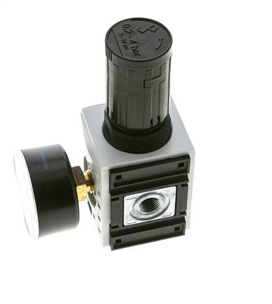 Régulateur de pression de précision pour assemblage de collecteur G1/4'' 2000l/min 0.2-4.0bar/3-58psi PA Futura 1