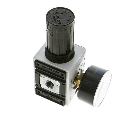 Régulateur de pression de précision pour assemblage de collecteur G1/4'' 2000l/min 0.5-16.0bar/7-232psi PA Futura 1