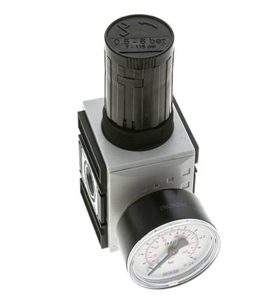 Régulateur de pression de précision pour assemblage de collecteur G1/4''&3/8'' 2500l/min 0.5-8.0bar/7-116psi PA Futura 1