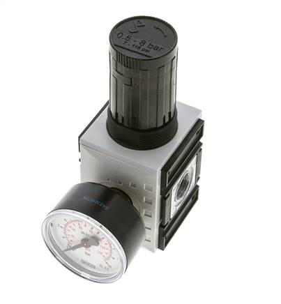 Regulateur de pression pour assemblage de collecteur G1/4''&3/8'' 2500l/min 0.5-8.0bar/7-116psi PA Futura 1