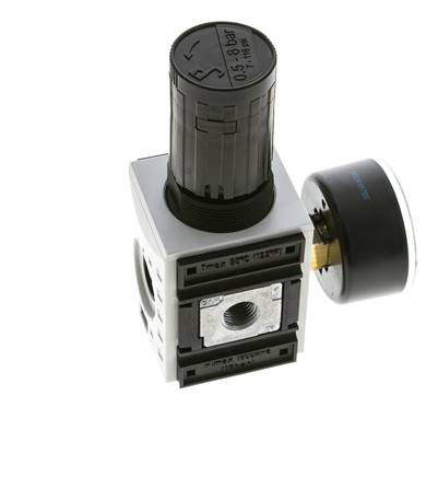 Regulateur de pression pour assemblage de collecteur G1/4'' 2000l/min 0.5-8.0bar/7-116psi PA Futura 1