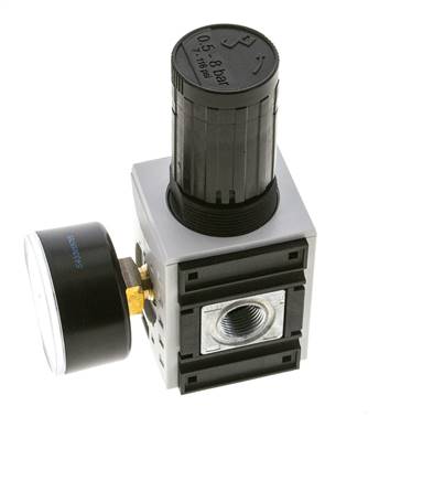 Regulateur de pression pour assemblage de collecteur G1/4''&3/8'' 2500l/min 0.5-8.0bar/7-116psi PA Futura 1