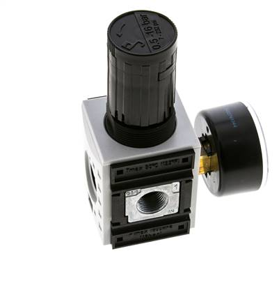 Regulateur de pression pour assemblage de collecteur G1/4''&3/8'' 2500l/min 0.5-16.0bar/7-232psi PA Futura 1