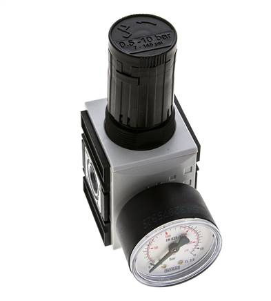 Regulateur de pression pour collecteur G1/4'' et 3/8'' 2500l/min 0.5-10.0bar/7-145psi Futura 1