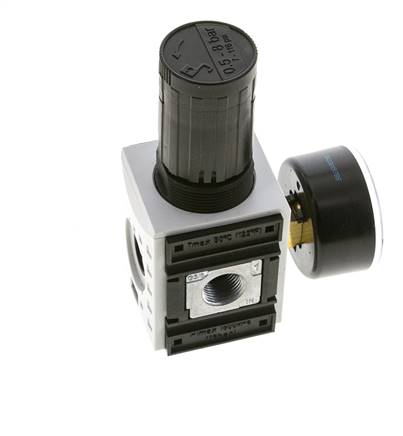 Regulateur de pression pour assemblage de collecteur G1/4''&3/8'' 2500l/min 0.5-8.0bar/7-116psi PA Futura 1