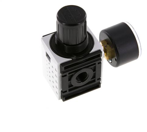 Régulateur de pression G1/4'' 1000l/min 0.2-4.0bar/3-58psi PA 40 mm Manomètre Futura 0