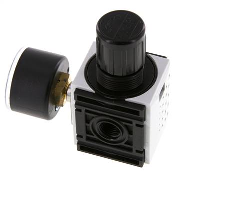 Régulateur de pression G1/4'' 1000l/min 0.2-4.0bar/3-58psi PA 40 mm Manomètre Futura 0