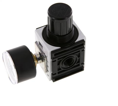 Régulateur de pression G1/4'' 1000l/min 0.5-8.0bar/7-116psi PA 40 mm Manomètre Futura 0