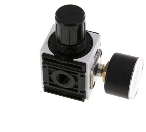 Régulateur de pression G1/4'' 1000l/min 0.5-8.0bar/7-116psi PA 40 mm Manomètre Futura 0