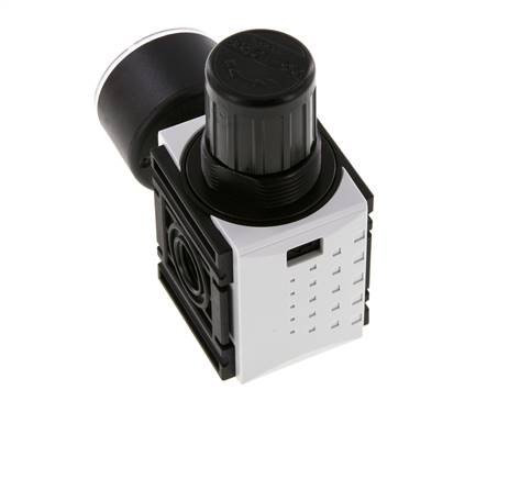 Régulateur de pression G1/4'' 1000l/min 0.5-10.0bar/7-145psi Manomètre 40 mm Futura 0