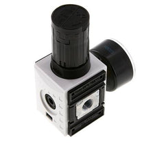 Régulateur de pression de précision G1/4'' 2000l/min 0.5-8.0bar/7-116psi PA Futura 1