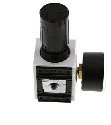 Régulateur de pression de précision G1/4'' 2000l/min 0.1-1.0bar/1-14psi PA Futura 1